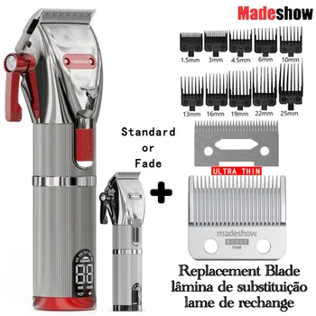 Madeshow M5 M5F Saç Kesme Makinesi Ultra İnce Yedek Bıçak Saç Düzeltici Erkekler için Profesyonel Berber Saç Kesme Makinesi