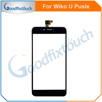 Wiko U Darbe İtme dokunmatik ekran digitizer Sensörü Dış Cam Lens Paneli İçin Wiko UPulse UPusle Siyah Beyaz