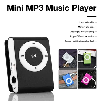 Taşınabilir Mini Ayna Klip MP3 Çalar Açık Spor Müzik Çalar USB Şarj Edilebilir Medya Walkman Öğrenci Çocuk Hediyeler için