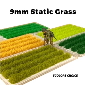 9mm Statik Çim Modeli DIY Model Yapımı Demiryolu Tren Düzeni Askeri Sahne Kitleri 5 Renk Seçenekleri Yapı Peyzaj Diorama için