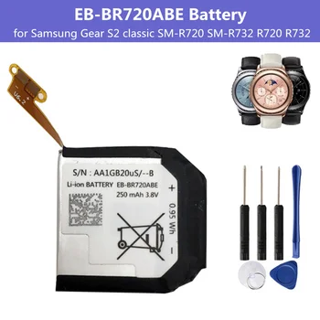 Pil EB-BR720ABE Yedek Pil Samsung Dişli S2 klasik SM-R720 SM-R732 R720 R732 EB-BR760ABE Smartwatch Batteria