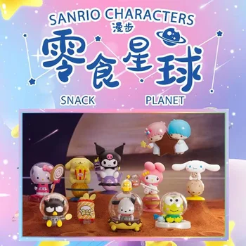 Sanrio Aperatif Gezegen Kuromi Melodi Cinnamoroll Sevimli Rastgele Bebek Yeni El Ofis Kız Hediye Koleksiyonu Oyuncak Kız Sürpriz Doğum Günü