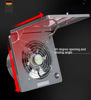 10 inç Yüksek Hızlı egzoz fanı Mutfak Inline Asılı Duvar pencere vantilatörü Çıkarıcı Endüstriyel Havalandırma Metal Fan