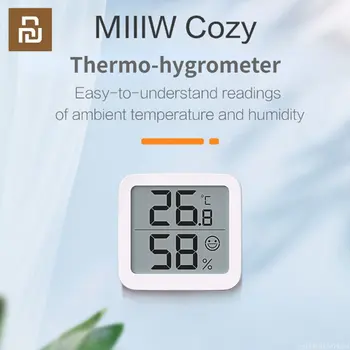 Youpin MIIIW Elektronik Dijital Sıcaklık Nem Ölçer Termometre Higrometre Kapalı Açık Hava İstasyonu Odası Ofis için