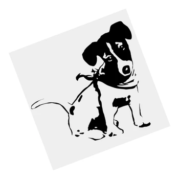 30316 # Siyah Şeffaf Jack russell terrier köpek araba sticker çıkartma su geçirmez çıkartmalar kamyon tamponu arka cam