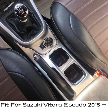 Ön Sıra Bardak Standı İçecekler Su Şişesi Tutucu Çerçeve Trim Merkezi kontrol Kapağı Aksesuarları Suzuki Vitara Escudo 2015 - 2021 İçin