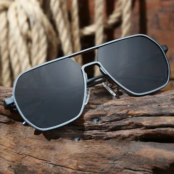 Erkek Retro Güneş Gözlüğü Marka Tasarımcısı Yüksek Kaliteli Metal Çerçeve Güneş Gözlüğü Koruyucu sürüş gözlükleri Gözlük UV400