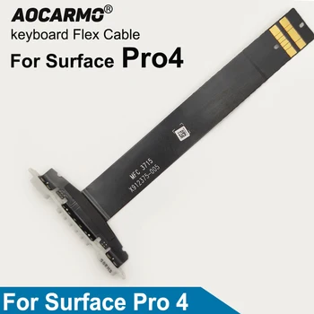 Aocarmo Klavye Flex Kablo Microsoft Surface Pro 4 İçin Pro4 Kurulu Jack Flex Kablo X912375-007 X912375-005
