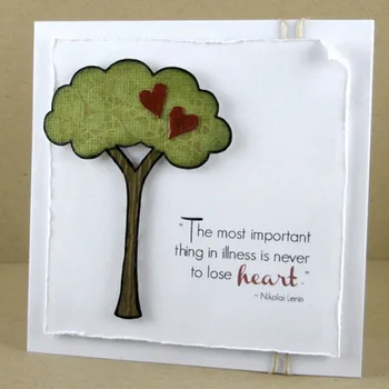 kalp ağacı Metal çelik kesme ölür Stencil DIY çocuk Zanaat karikatür kartları Scrapbooking Ölür Dekoratif Kağıt Sepeti Kabartma