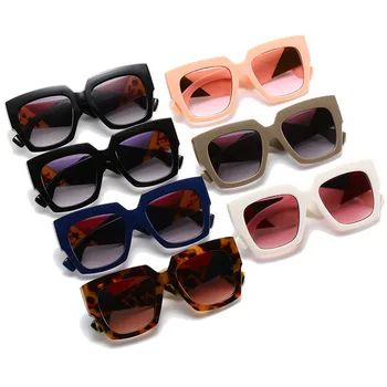 Moda Kare Büyük Boy Güneş Gözlüğü Kadın Erkek Lüks Marka Tasarımcısı güneş gözlüğü Kadın Erkek Retro Gözlük UV400 Tonları