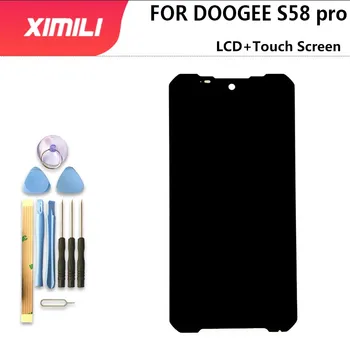 5.71 inç Doogee S58 PRO LCD ekran + dokunmatik ekranlı sayısallaştırıcı grup 100 % Orijinal LCD + Dokunmatik Digitizer DOOGEE S58 PRO + Araçları