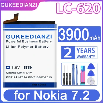 GUKEEDIANZI Yedek Pil LC-620 3900mAh Nokia 7.2 için Nokia7.2
