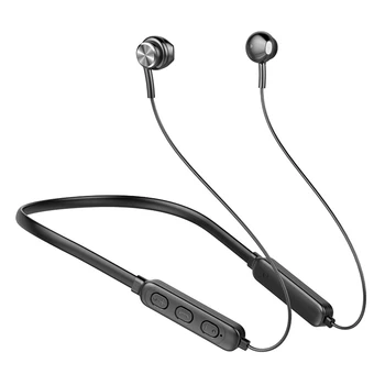 Manyetik Kablosuz Bluetooth Kulaklık Müzik Kulaklık Telefon Boyun Bandı Spor Kulaklık Kulaklık iPhone Samsung Xiaomi İçin Mic İle