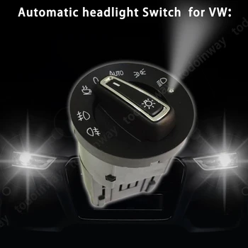 Otomatik far kontrol anahtarı Sis ışık düğmesi dahili ışık sensörü VW Golf MK4 Jetta 4 Passat B5 Polo araba aksesuarları