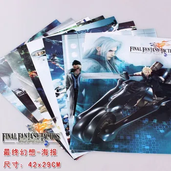 Oyun Final Fantasy Posterler Dahil 8 Farklı Resimler 8 adet / grup Video Oyunları Poster Boyutları 42x29 CM