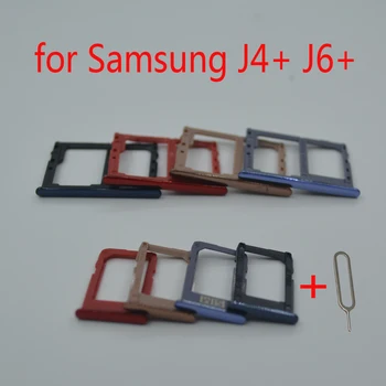 Samsung Galaxy J4 Artı J4+ J415 J415F J415FN J415G J415GN Orijinal telefon kılıfı SIM Tepsi Adaptörü Mikro SD Kart Tepsi Tutucu