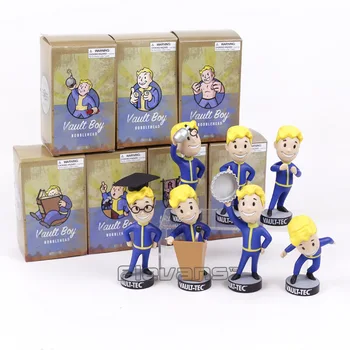Fallout Vault Boy Bobble Kafa PVC Action Figure Koleksiyon Model Oyuncak Brinquedos 7 Stilleri