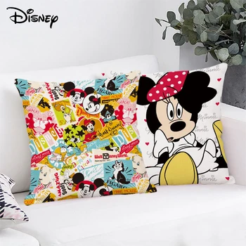 Disney Mickey Mouse Yastık Anime Figürü Arkalığı Yastık minder örtüsü peluş oyuncaklar Yastık Kılıfı Ev Dekorasyon Doğum Günü Hediyeleri