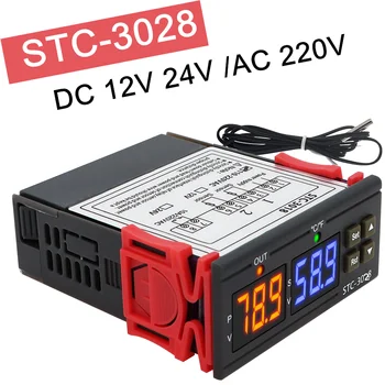 Dijital termostat sıcaklık kumandası STC - 3008 STC-3028 Termometre Sensörü Higrometre 12V 24V 220V