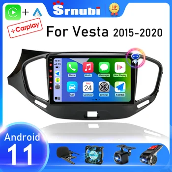 Srnubı Android 11 Araba Radyo LADA Vesta için Çapraz Spor 2015-2019 Multimedya Oynatıcı 2 Din Carplay Stereo GPS HARİTA DVD Kafa Ünitesi