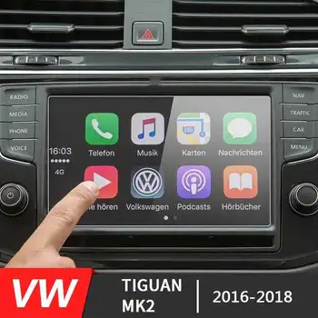 Volkswagen VW Tiguan MK2 Araba Navigasyon GPS Ekran 2016 2017 2018 2019 2020 Temperli Cam Çelik koruyucu film Aksesuarı