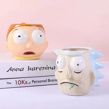 3D Seramik Kahve Kupa Yaşlılar Ve Çocuklar İçin Yaratıcı Büyük Kapasiteli Süt Bardak Benzersiz Ofis İçme Bardağı çocuk hediye