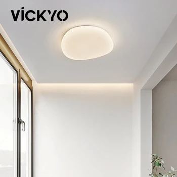 VICKYO Modern İskandinav basit çakıl LED tavan ışıkları tavan avize kolye lambaları yatak odası oturma banyo ev aydınlatma