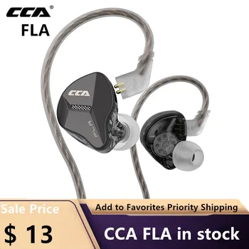 CCA FLA Metal Kablolu kulak içi kulaklık HIFI Bas Kulakiçi Kulaklık Spor Oyun Müzik DJ Dinamik mikrofonlu kulaklıklar