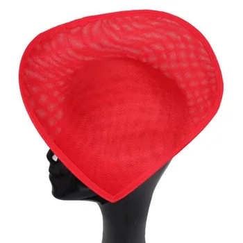 30CM Kalp Şekli Fascinator Taban Taklit Sinamay Şapka Tuhafiye Gelin Düğün Saç Aksesuarı DIY Kraliyet Ascot Parti Şapkalar