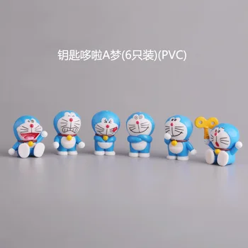 Anahtar Doraemon 6 Adet Doğum Günü Pastası Süsleme Dekorasyon Karikatür Pişirme Dekorasyon Kawaii Bebek çocuk Oyuncakları doğum günü hediyesi