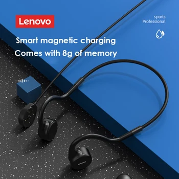 Lenovo X3 X4 X5 X3 Pro Kemik İletim mikrofonlu kulaklık kablosuz bluetooth TWS Su Geçirmez Spor Koşu Stereo Boyun Kafa