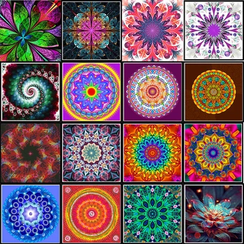 5D Elmas Boyama Tam Elmas Hayvan Yuvarlak Elmas Mozaik Desen Mandala Çiçek Dıy Çapraz Dikiş Ev Dekorasyon El Yapımı