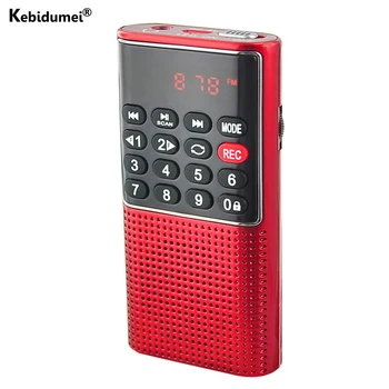 Mini Taşınabilir Radyo El Hoparlör Dijital FM USB TF MP3 Çalar Açık Küçük Hoparlör Dijital Radyo Alıcısı